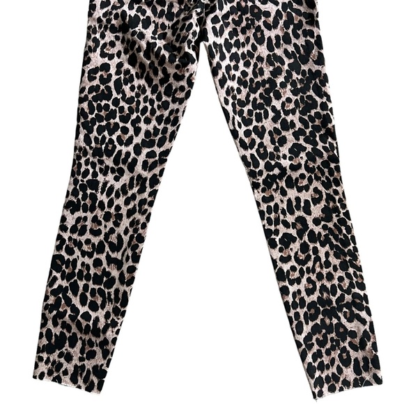 PAIGE Hoxton Ankle Skinny Jeans Pink Leopard Size 26 EUC - Picture 11 of 11